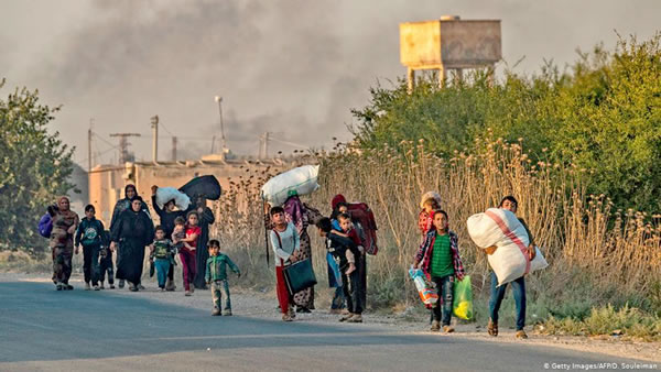 ده ها هزار نفر در شمال سوريه آواره شده اند