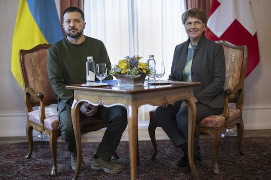 دیدار روسای جمهوری اوکراین و سوئیس در برن